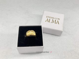 anillo oro 18k con piedra