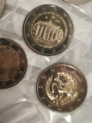 Lote 7 monedas 2 euros conmemorativas