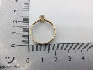 anillo oro 18k con piedra con circonita