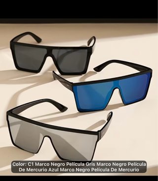Gafas de sol cuadradas Marco Negro