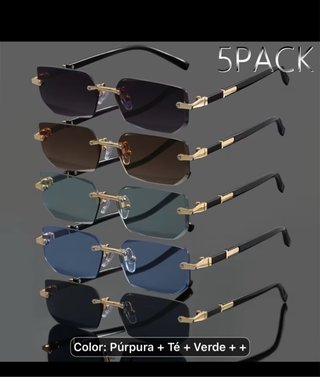 Pack 5 Gafas de Sol Sin Marco