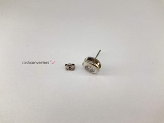 pendientes oro 18k con piedra