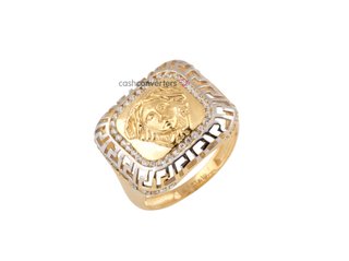 anillo oro 18k con piedra con circonita