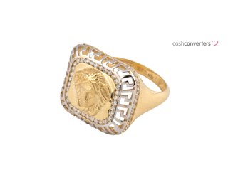 anillo oro 18k con piedra con circonita