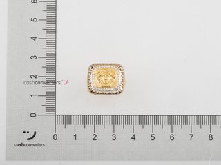 anillo oro 18k con piedra con circonita