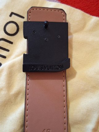 Cintura Louis Vuitton monogramma fibbia argento