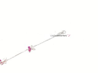 pulsera plata 925mm con piedra con circonita