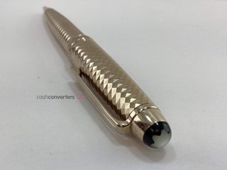 boligrafo alta gama montblanc geometry solitaire champagne gold