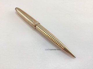 boligrafo alta gama montblanc geometry solitaire champagne gold