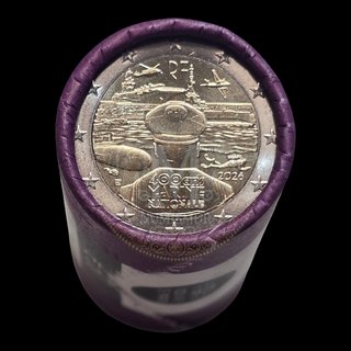 Rollo 25 monedas 2 € Francia 2026 Armada Francesa
