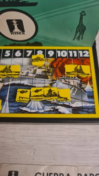 Juego Rima Guerra de Barcos Magnético Vintage