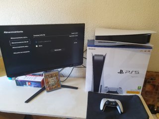 Consola PS5 825GB + 1TB SSD + GTA V + REGALOS