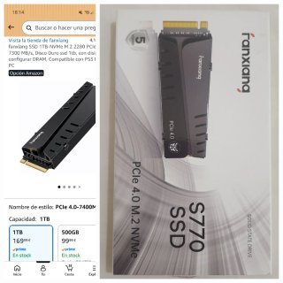 Consola PS5 825GB + 1TB SSD + GTA V + REGALOS