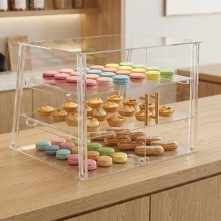 NUEVO! Vitrina acrílica 3 bandejas con puerta