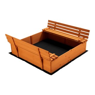 Wiltec | Sabbiera con 2 Panchine Pieghevoli · Accessori