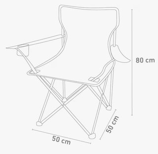 Silla plegable negra NUEVA