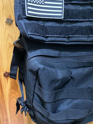 Mochila militar negra 50L