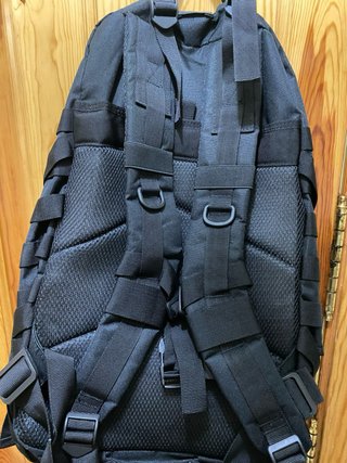 Mochila militar negra 50L