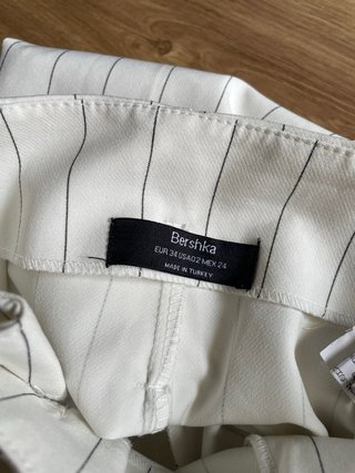 Pantalón Raya Diplomática Blanco Talla M