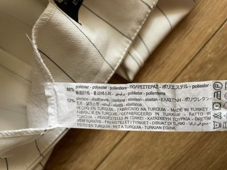 Pantalón Raya Diplomática Blanco Talla M