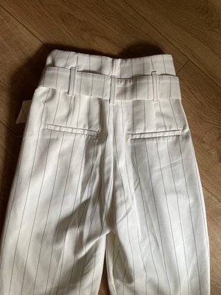Pantalón Raya Diplomática Blanco Talla M