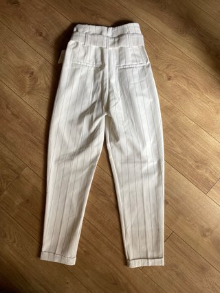 Pantalón Raya Diplomática Blanco Talla M