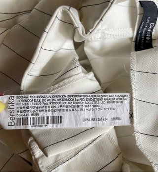 Pantalón Raya Diplomática Blanco Talla M