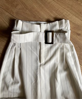 Pantalón Raya Diplomática Blanco Talla M