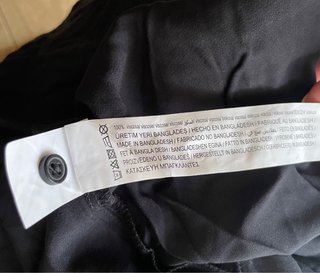 Camisa Negra Botones LEFTIES Talla XXL