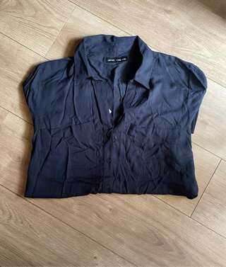 Camisa Negra Botones LEFTIES Talla XXL