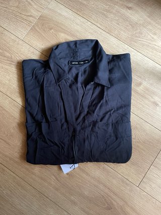 Camisa Negra Botones LEFTIES Talla XXL