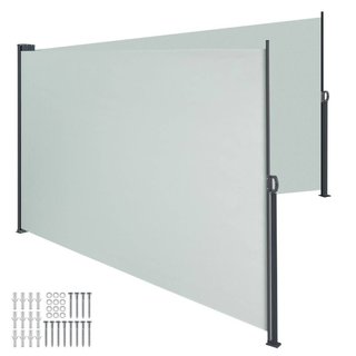 Tenda da sole laterale doppia estensibile con meccanismo di