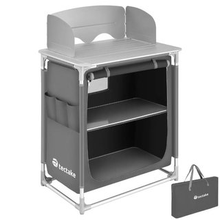 Cucina da campeggio in alluminio 76x53,5x107 cm · Tessuto