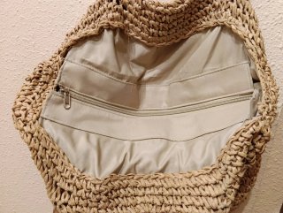 Bolso de hombro de verano tejido
