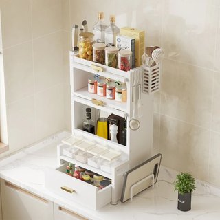 Scaffale Scaffalatura Credenza in Metallo con Doppia
