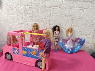 Lote camión rosa Barbie