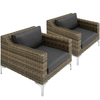 Set modulare in rattan Villanova con struttura in
