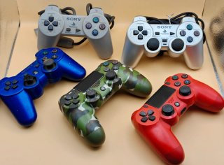 5 Controller PlayStation PS1/PS2/PS3/PS4