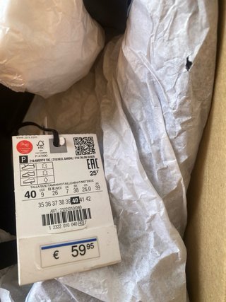 Sandalias tacón Zara Talla 40 Negras