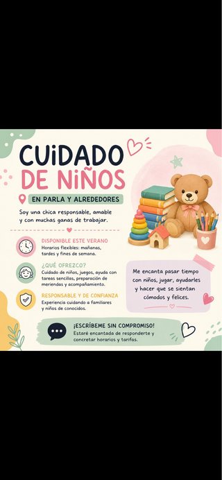 Niñera en parla y alrededores