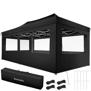 Gazebo pieghevole Viola 3x6 m con 4 elementi laterali