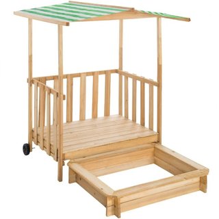Sabbionaia con veranda e tetto 106 x 105 x 137 cm · Plastica