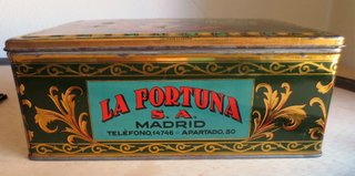 CAJA METALICA ANTIGUA DULCES LA FORTUNA