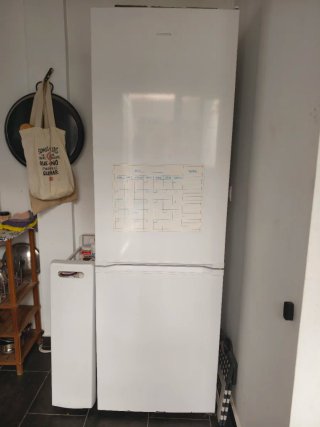 Nevera combi blanca