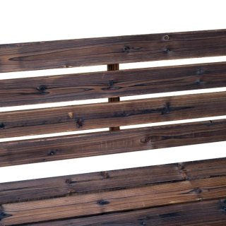 Panca da giardino in legno con ruote