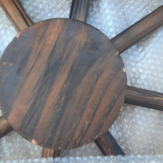 Panca da giardino in legno con ruote