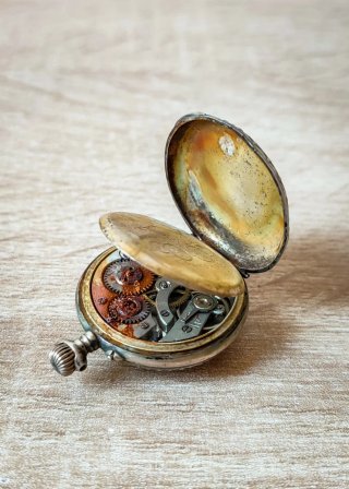 Orologio da tasca antico Remontoir Cylindre