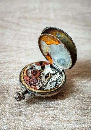 Orologio da tasca antico Remontoir Cylindre