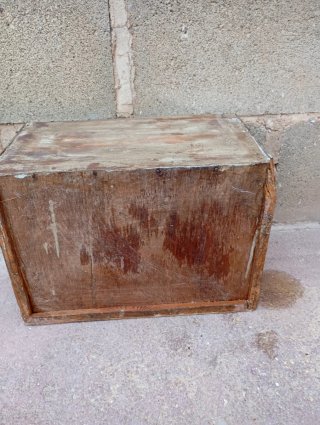 Cajón antiguo madera 33x23x19