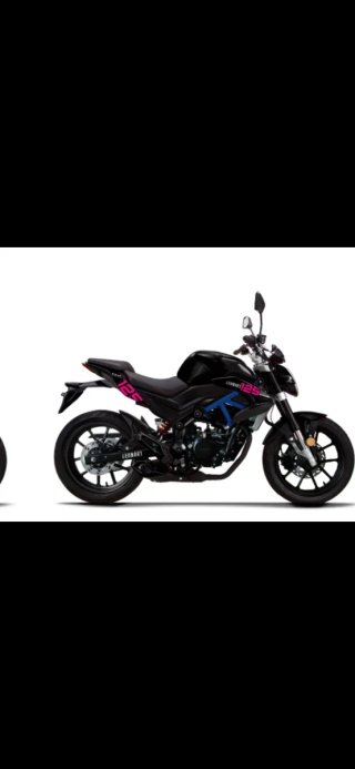 Moto Leonart 125 Naked Negra y Rosa